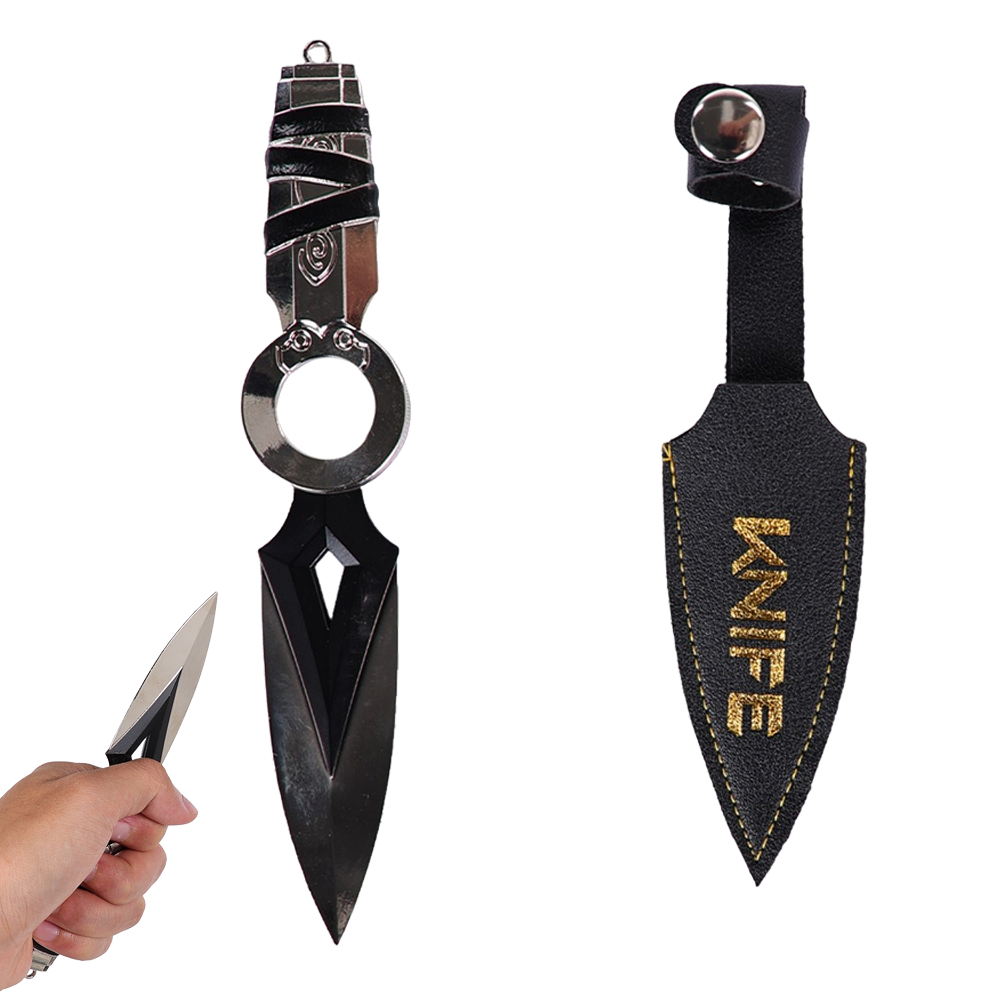 Cosplay Prop Knife - Réplica de Faca de Arremesso Kunai