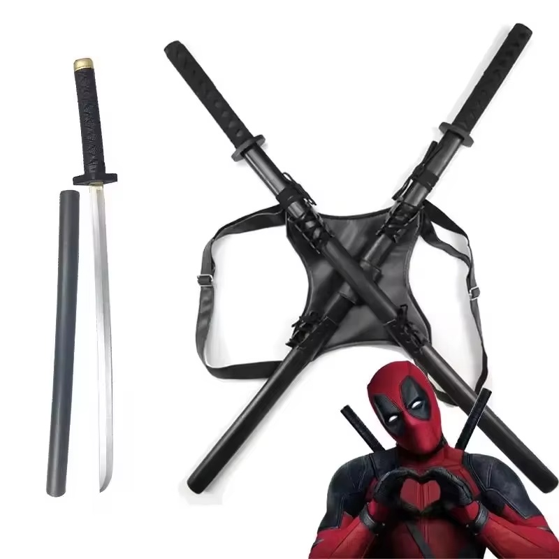 Cosplay Prop Knife - 2025 novo 61cm deadpool katana pu