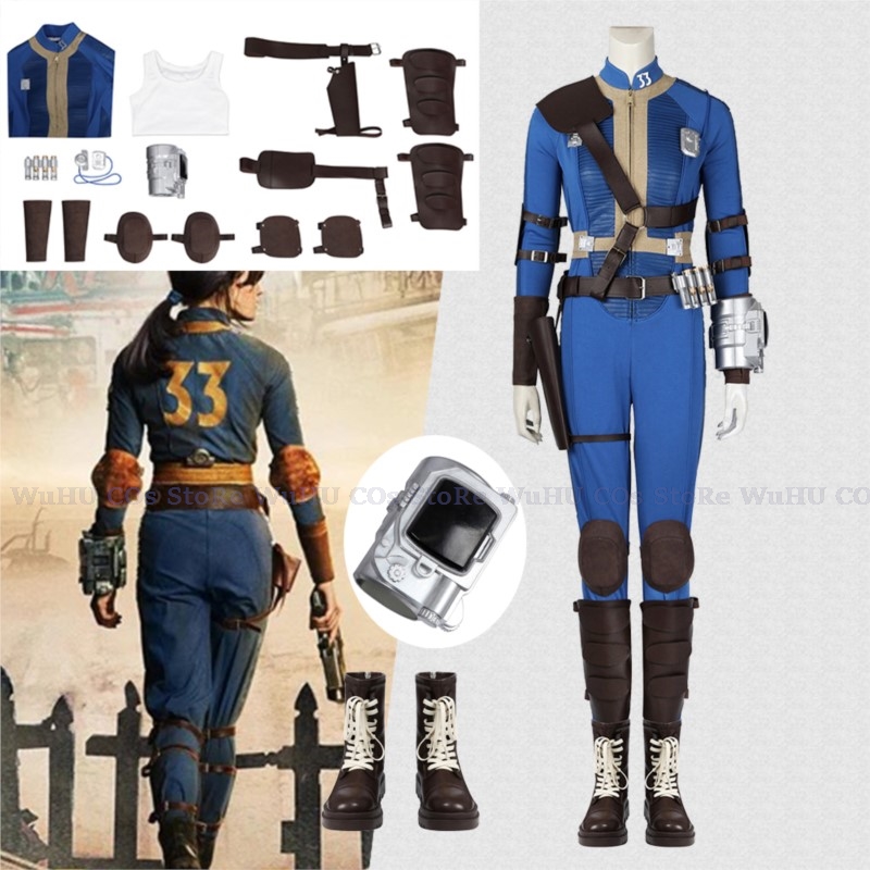 Fallout Cosplay Prop - Fato de Lucy Cosplay para Mulher,