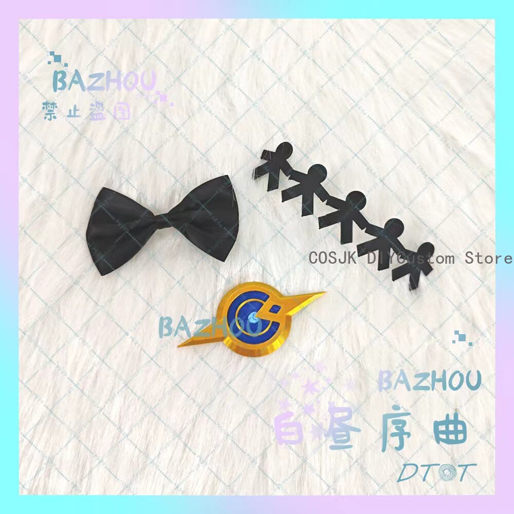 Cosplay Prop Bow - Acessório de Cabelo do Personagem Tartaglia