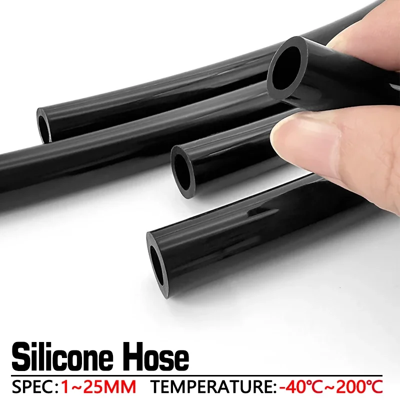 Contact Cement Glue - Mangueira de Silicone Preta de 2M
