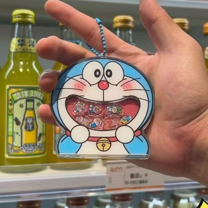 Acrylic Cosplay Prop - Chaveiro Doraemon Cartoon Shake Shake, Pingente