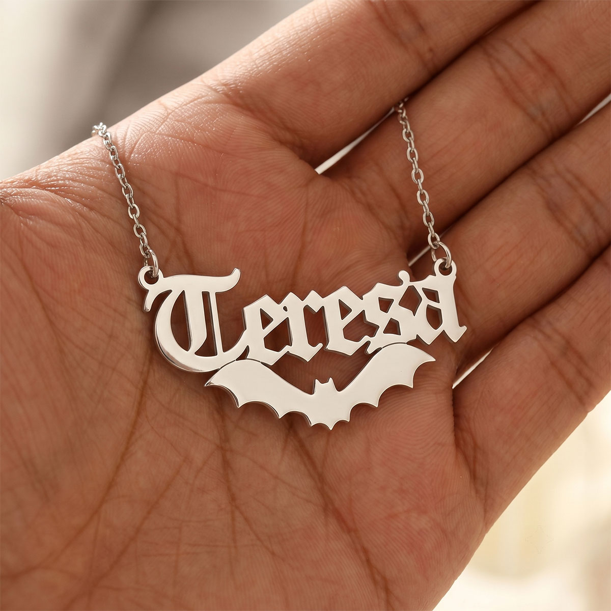 Colar de Aço Inoxidável Person - Cosplay Bat Prop avaliação e preço