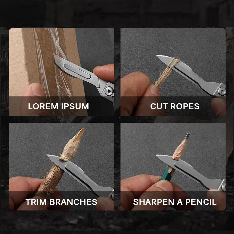 Faca dobrável de aço inoxidáve - Craft Knife Set avaliação e preço