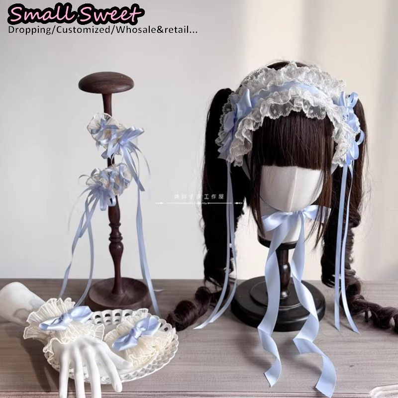 Lolita bandana gótico y2k meni - Cosplay Prop Bow avaliação e preço