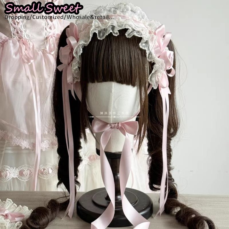 Lolita bandana gótico y2k meni - Cosplay Prop Bow avaliação e preço