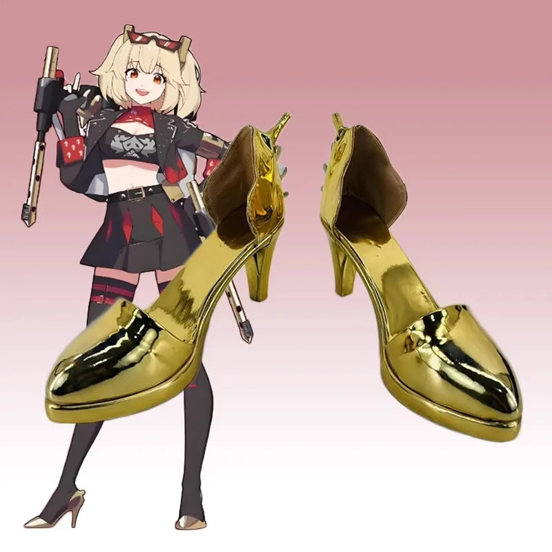 Burnice whita cosplay sapatos  - Burnice Cosplay Prop avaliação e preço