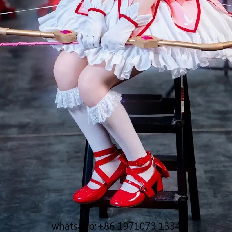 Sapatos de Cosplay Anime Puell - Cosplay Prop Bow avaliação e preço