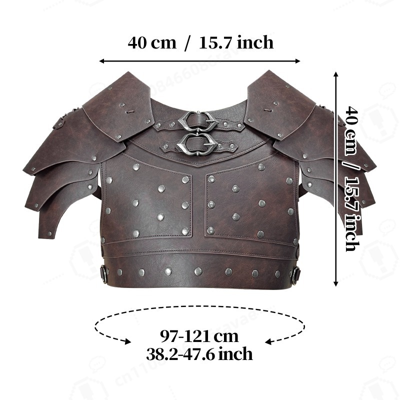 Armadura Medieval com Studs pa - Cosplay Prop avaliação e preço