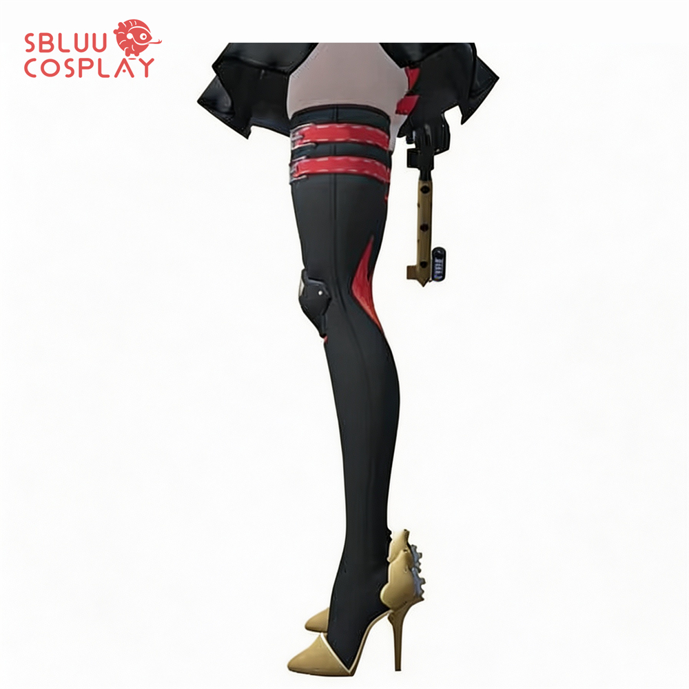 SBluuCosplay Botas de Cosplay  - Burnice Cosplay Prop avaliação e preço