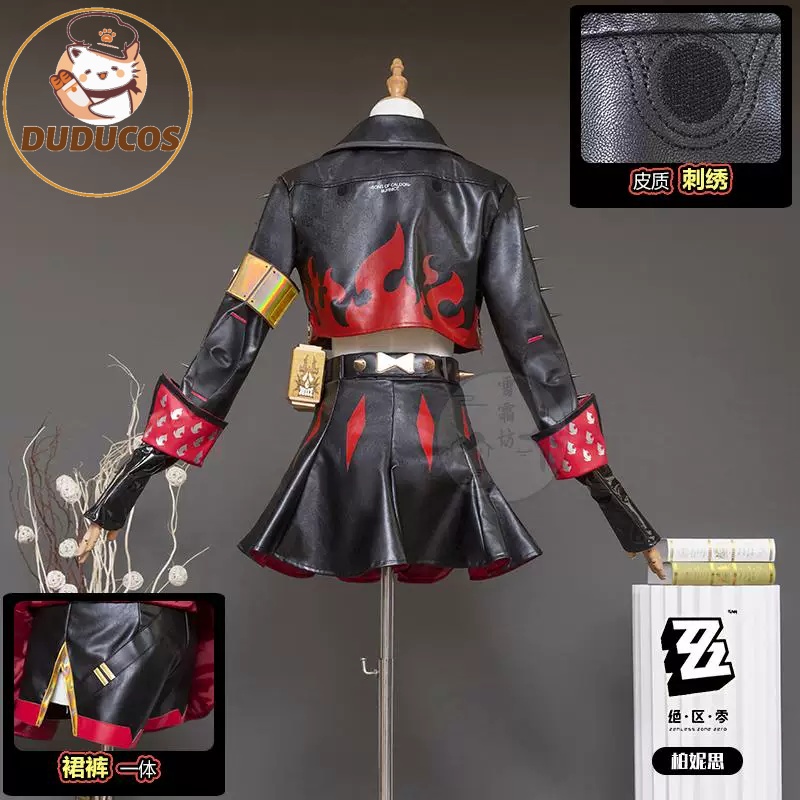 Peruca de Cosplay Branca Burni - Burnice Cosplay Prop avaliação e preço