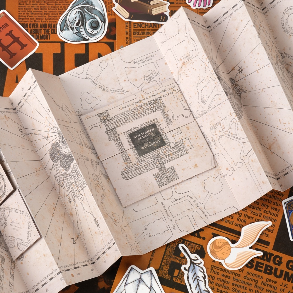 1PC Mapa da Escola de Magia do - Cosplay Prop avaliação e preço