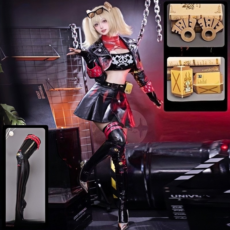 Fantasia de Cosplay Burnice Wh - Burnice Cosplay Prop avaliação e preço